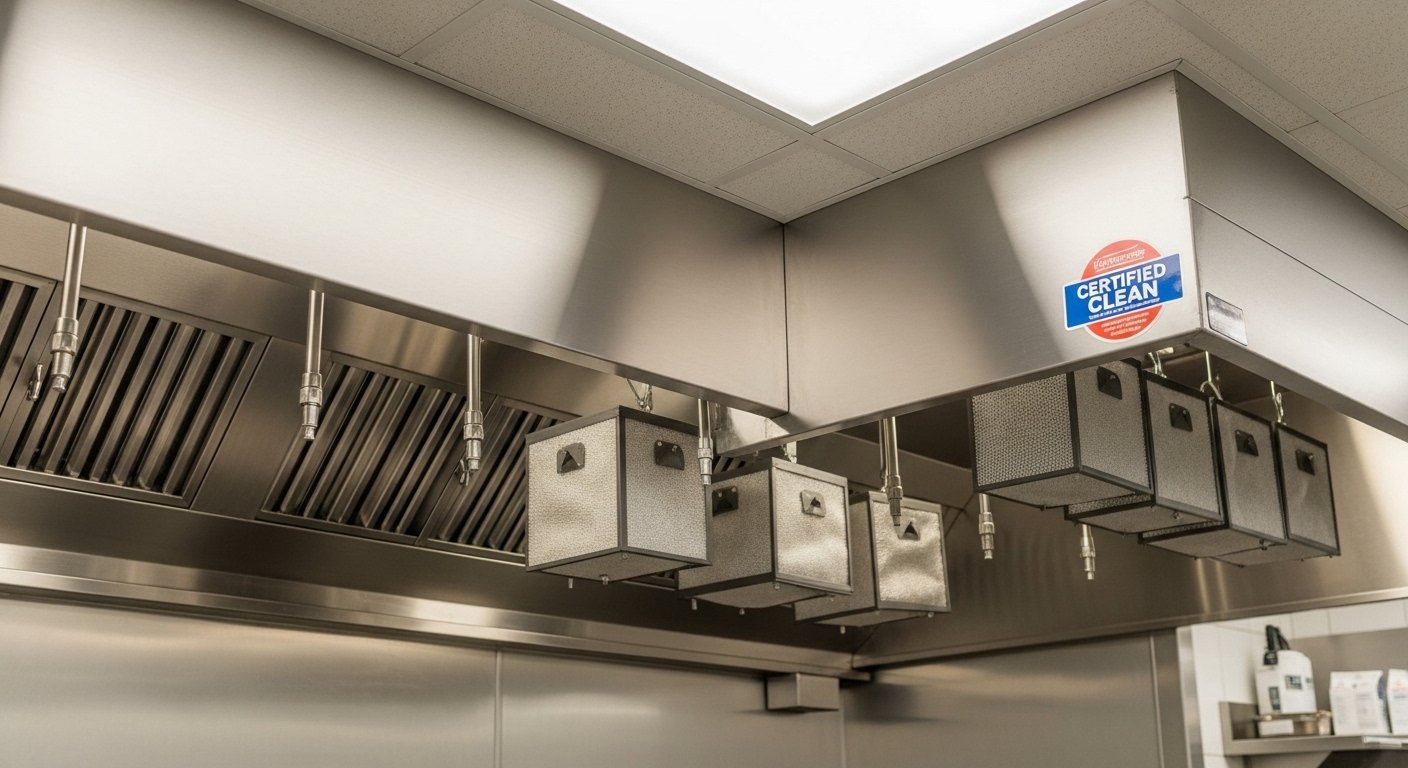 Nfpa Compliance Hood Cleaning service in a commercial kitchen