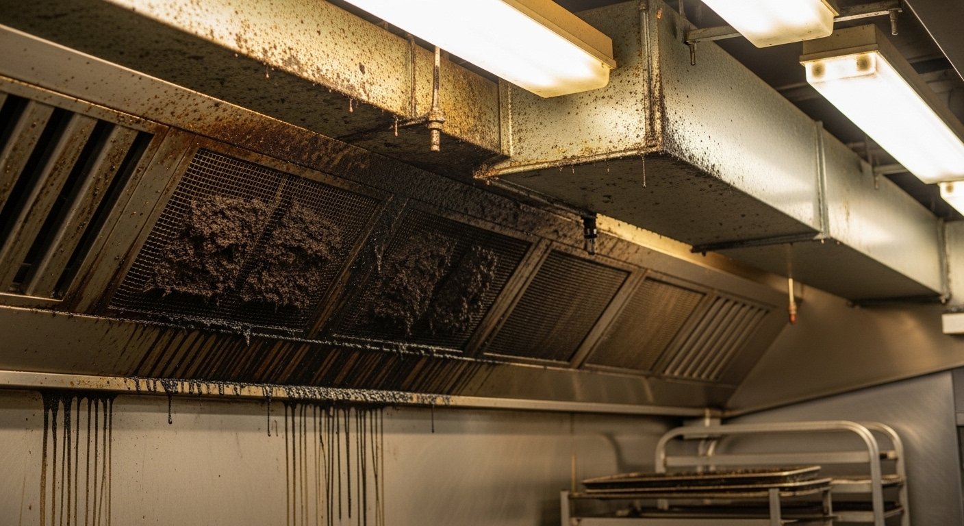 Insurance-Required Hood Cleaning issue in a commercial kitchen exhaust system