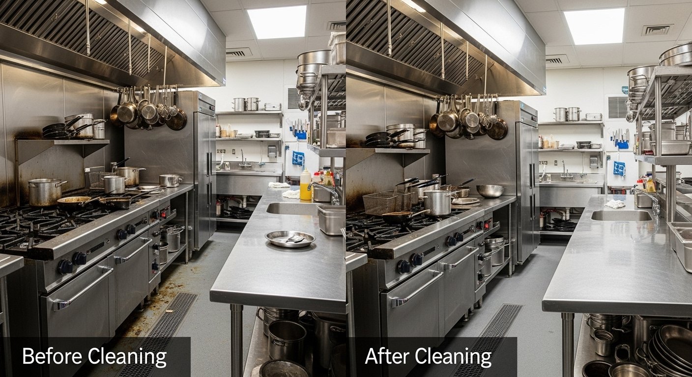 Kitchen Exhaust Cleaning Cost in New York article image showing commercial kitchen compliance and cleaning