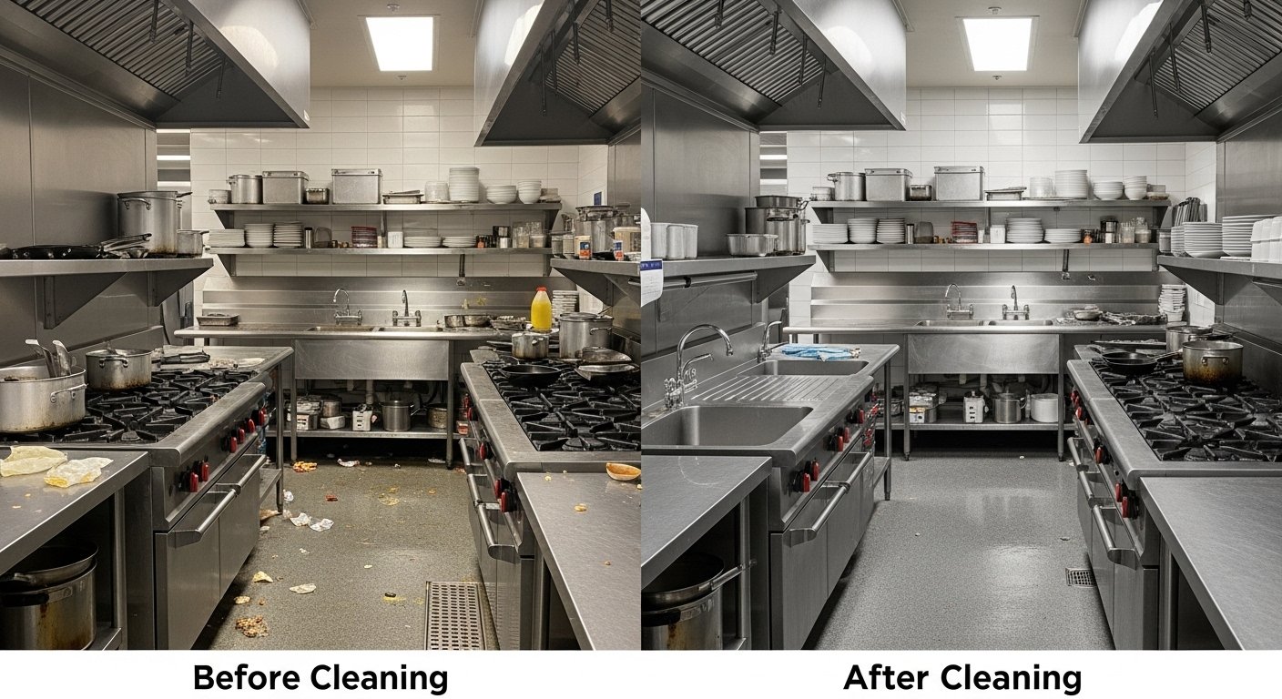 Insurance Requirements for Hood Cleaning article image showing commercial kitchen compliance and cleaning